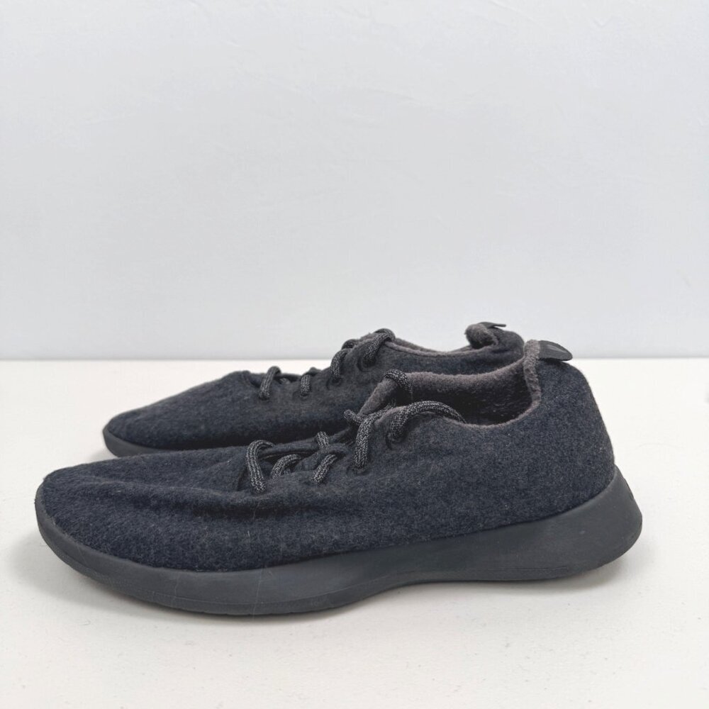 ALLBIRDS Wool Flannel Sneakers Mens Size 10 Gray Merino Wool LaceUp Comfort Shoe - Picture 8 of 13